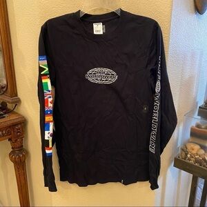 NWT~HUF Worldwide Graphic Long Sleeve Top Small